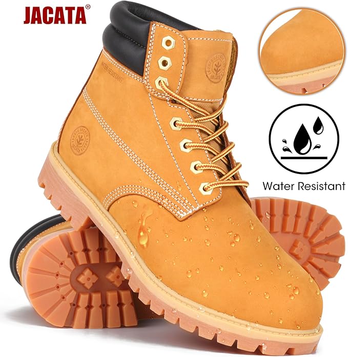 Men's JACATA 6" Classic Nubuck Leather Work Boot - 8601 Wheat
